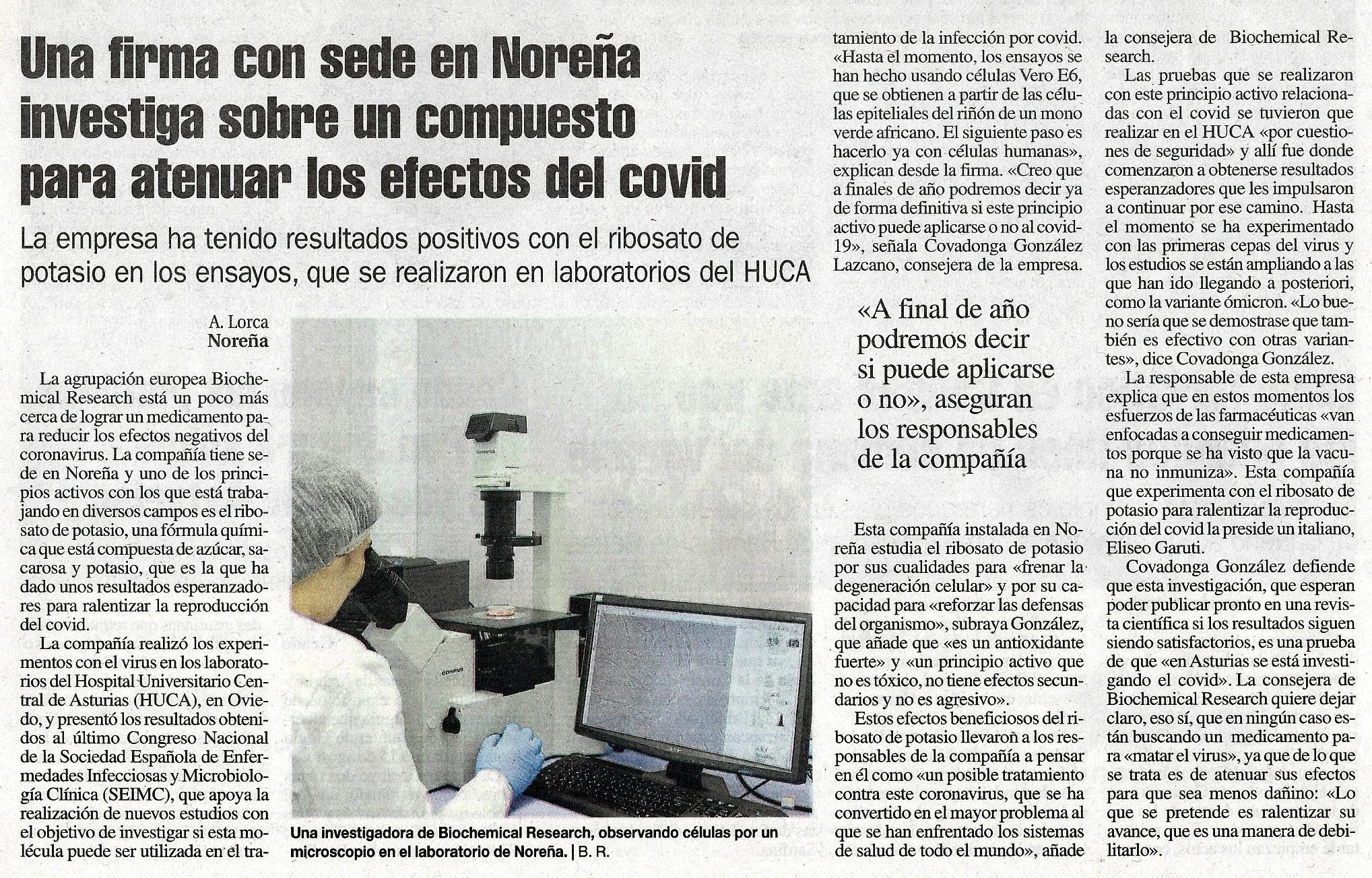 Noticia Extraída en la Nueva españa